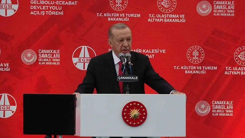 Cumhurbaşkanı Erdoğan'dan Çanakkale'de güven ve istikrar vurgusu...