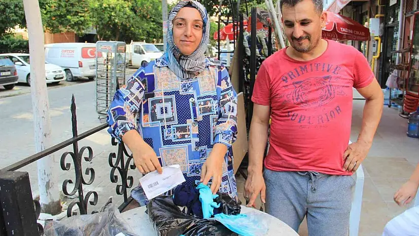 Eşofman takımı aldılar, kargodan çaput parçaları çıktı