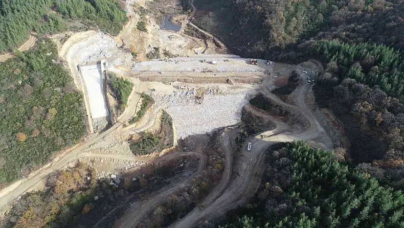 Susurluk Dereköy Barajı'nın yapımına devam ediliyor