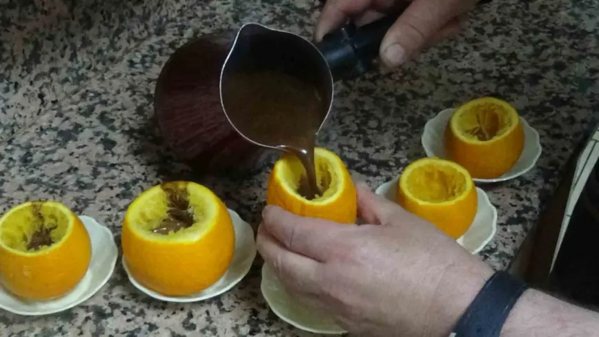 Damak çatlatan lezzet portakalda kahve